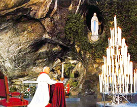 b papa giovanni paolo woitila lourdes