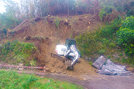 b smottamento strada