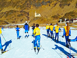 corta formazza poca neve sci fondo