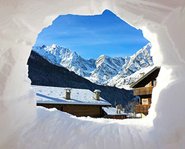 corta monte rosa buco ghiaccio Rosa foto F. DAdda