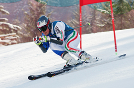 b sci discesa slalom porta