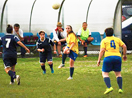 b masera calcio maglia gialla