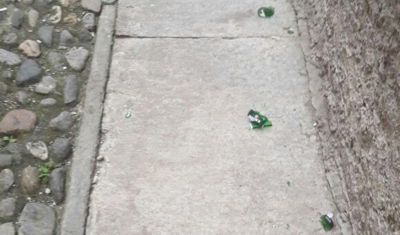 bottiglia rotta birra