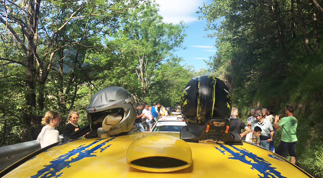 rally valli 17 shakedown caschi