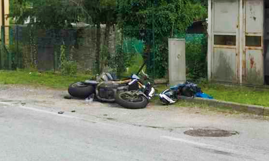 moto incidente pirro giu 18