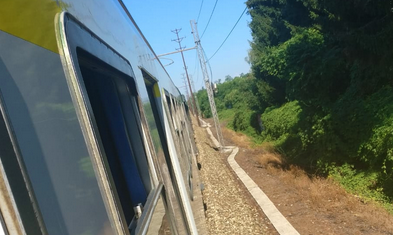 treno binario esterno linea