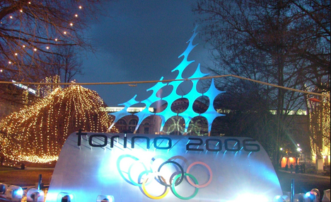 torino olimpiade 2006 logo luci