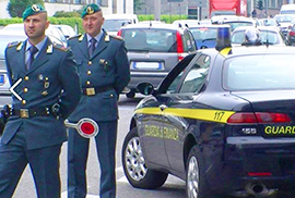 b finanzieri auto paletta