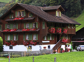 corta casa fiori montagna