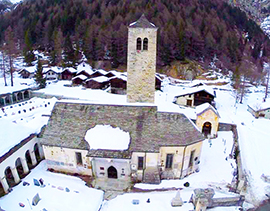 corta macugnaga Chiesa Vecchia drone 