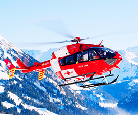 corta rega elicottero volo neve