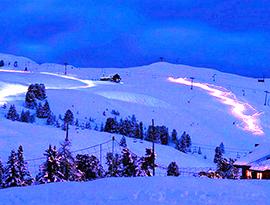 corta sci fiaccolata