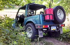 corta jeep pista