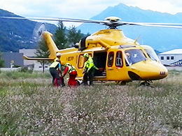 corta soccorso elicottero